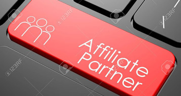 Affiliate partner stock image