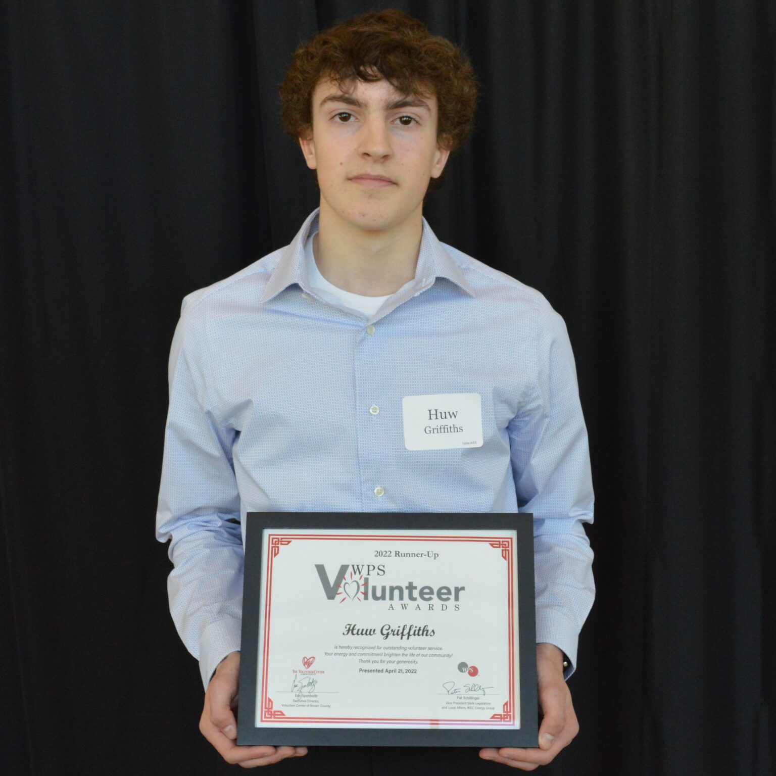 Youth runner-up - Huw Griffiths