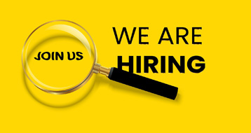 We are hiring stock image