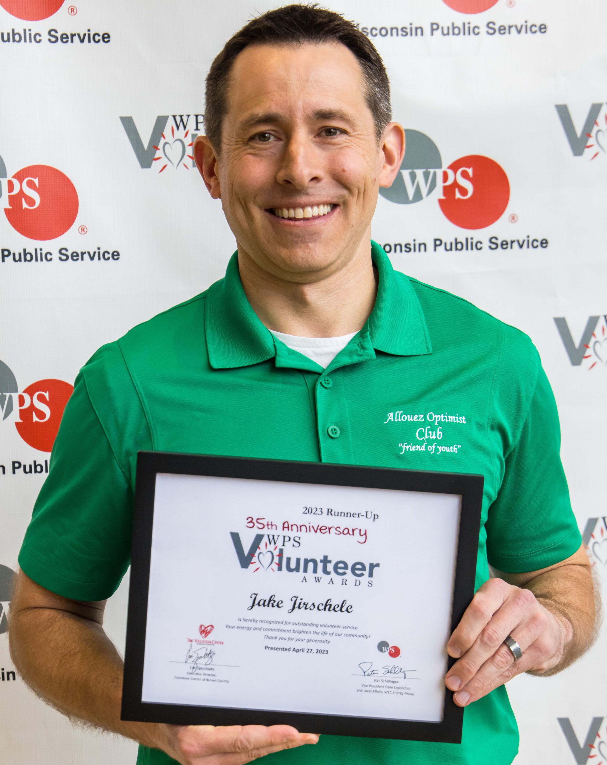 Volunteer Leadership runner-up - Jake Jirschele