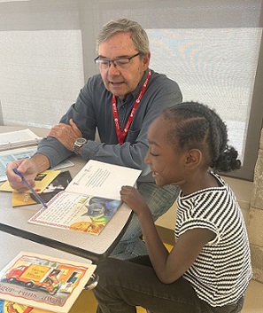 Volunteer and Student